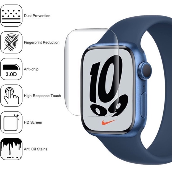 2 Case Set & 6 Pack Screen Protector Compatible with Apple Watch Series 7 41mm - Picture 8 of 11